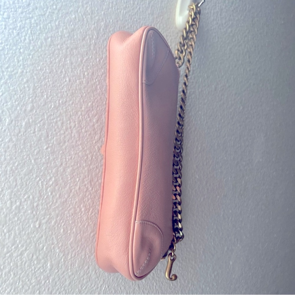 Juicy Couture ✨Pink Leather Baguette Shoulder Bag - Picture 11 of 11